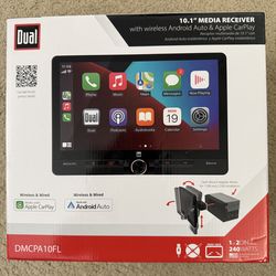 Dual 10.1 “ Apple Carplay Android auto