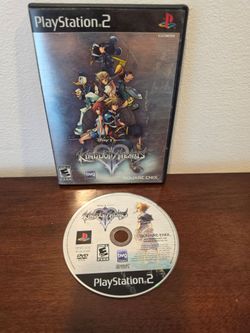 Kingdom Hearts II 2 Black Label Sony Playstation 2 PS2 No Manual