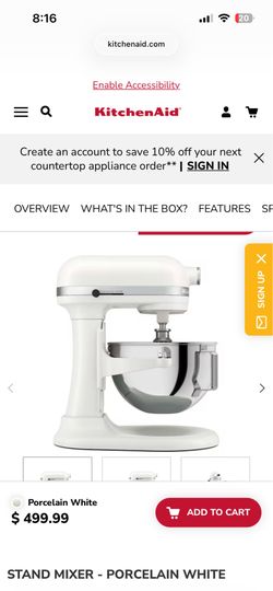 Kitchenaid mixer