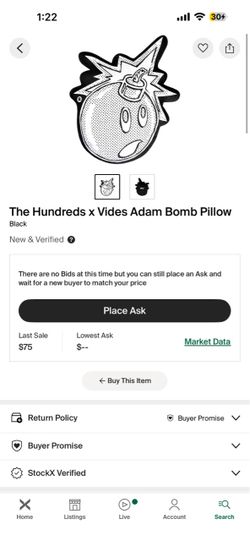 Adam bomb the hundreds Joshua vides pillow