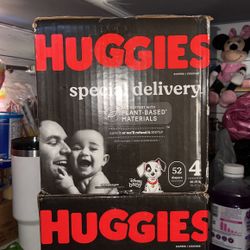 Huggies Diapers 52 Count Size 4 