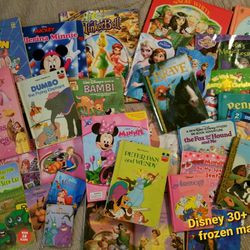 30+ lot Children's Books Disney Dumbo Pop Up Snow White 5 minute Princess stories Tinkerbell Pinky and the brain look and find it  Brave bambi fox and