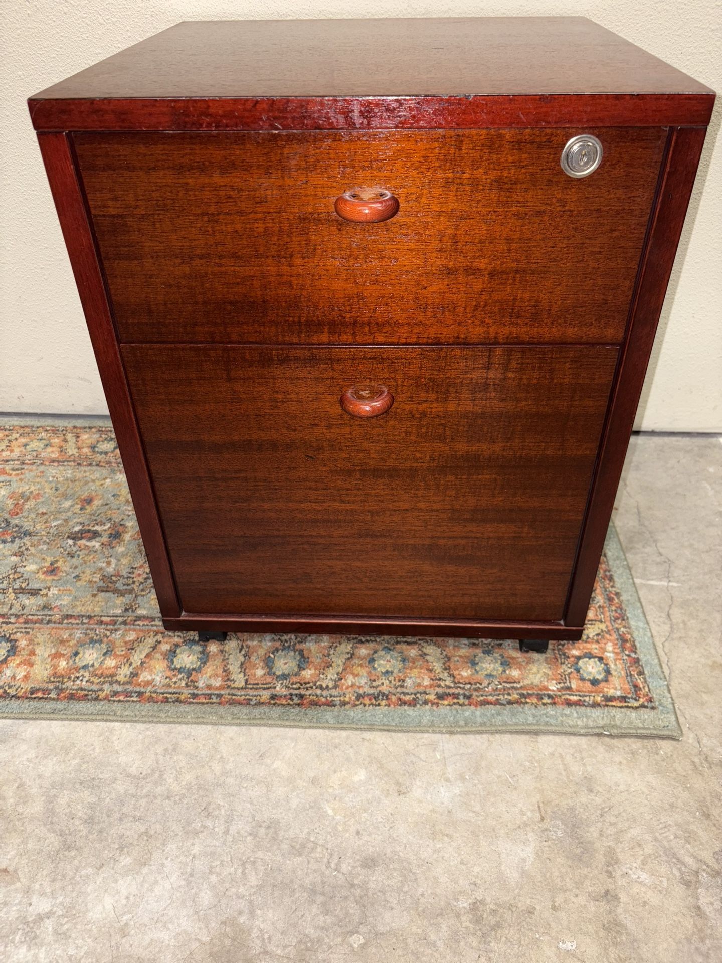 Beautiful Cherry Wood 2-Drawer Small Dresser *Delivery Available*