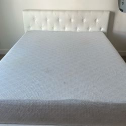 Queen Bed frame And Mattress