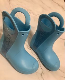 Crocs Kids Glitter Rain Boots J1 Size 1