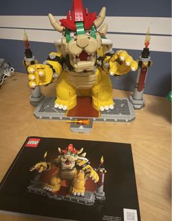LEGO The Mighty Bowser Set Built