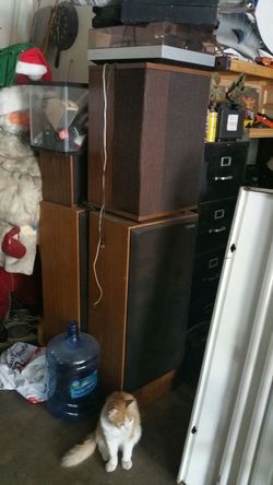 Large Pioneer speakers Bose 501 and 301