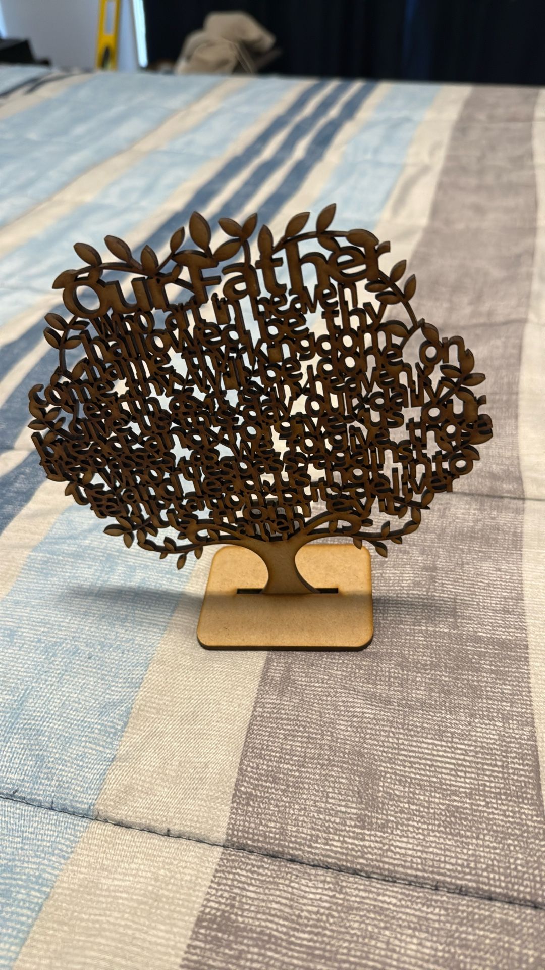 Wooden Shelf Our Father Tree