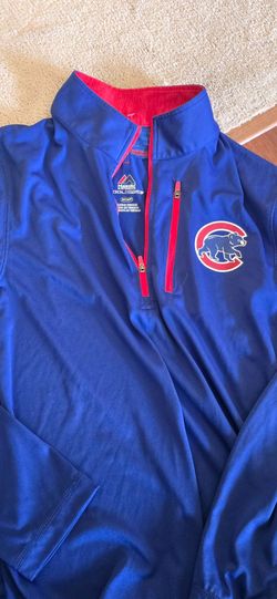 Chicago Cubs Majestic Cool Base Quarter-Zip Pullover