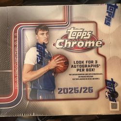 2025/26 Topps Chrome Basketball Jumbo Box 3 Autos Cooper Flag Kon! 