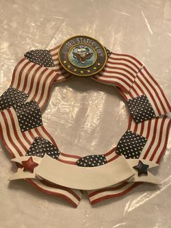 United States Navy Patriotic Flag Wreath Ornament – New/Unused