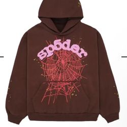 Sp5der Hoodie Brown (M)