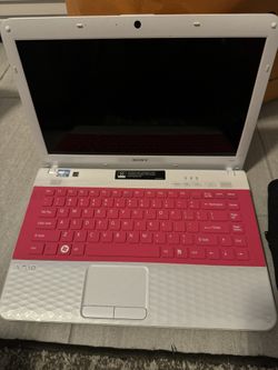 sony laptop with charger n charger case 