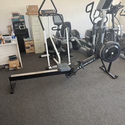 Concept 2 rower machine, commercial gym equipment