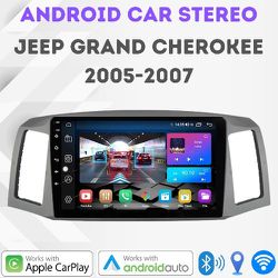 10.1" Android Apple Carplay radio for Jeep Grand Cherokee 2005 to 2007