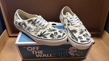 Vans Authentic  50th Anniversary  employee  Tropical Print Low-Top Sneakers size 9.5