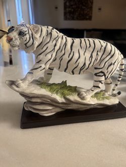 White Tiger Figurine- Home Decor