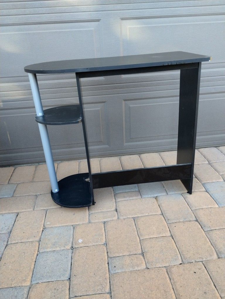 Black Occasional Table Or Narrow Desk Or Room Divider 32  X 16 X 29" Tall