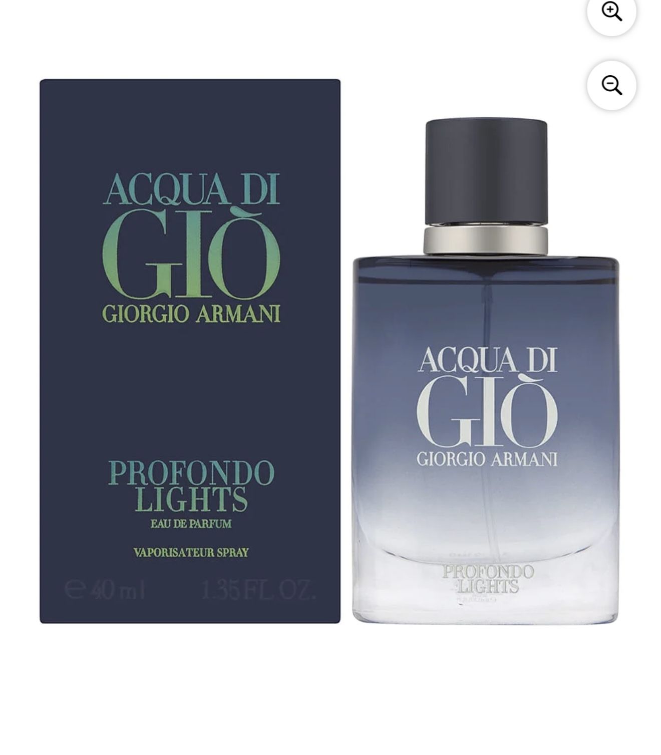 Acqua Di Gio Profondo Lights by Giorgio Armani for Men 2.5oz Eau de Parfum Spray