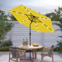 NEW Yellow Patio Umbrella 