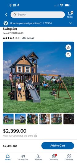 Outdoor swings set