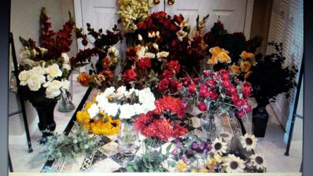 ARTIFICIAL SILK DRIED FLORAL STEMS BUNCHES HUGE SELECTION