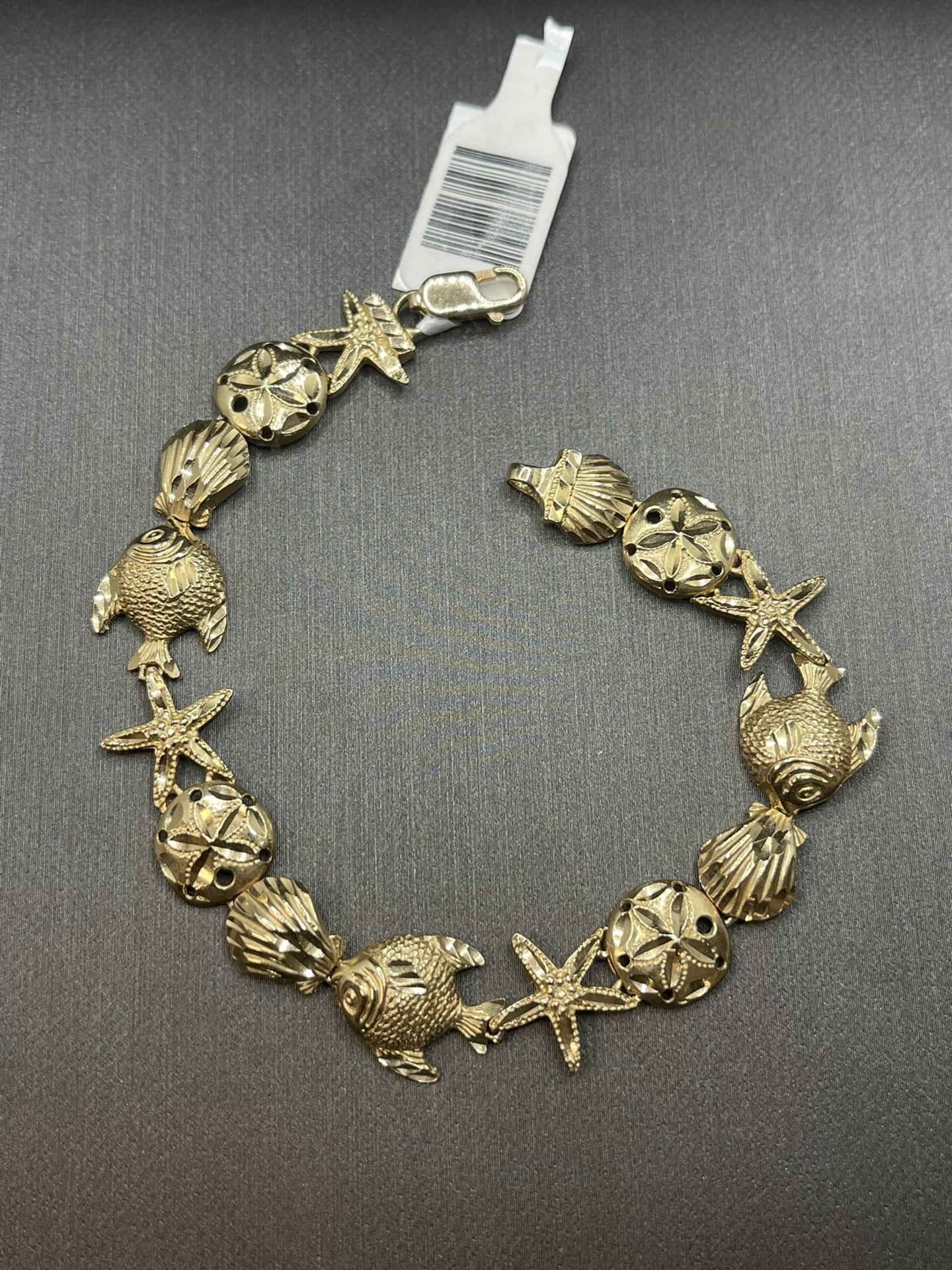 14k Nautical Sea Life Bracelet