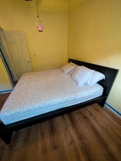 Bed frame and mattress