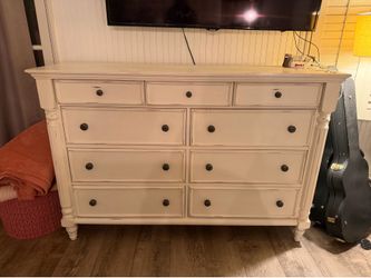 Large white dresser