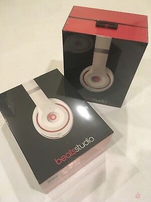 New Genuine Beats by Dr. Dre Studio 2.0 Wired Headband Over-Ear Headphone White