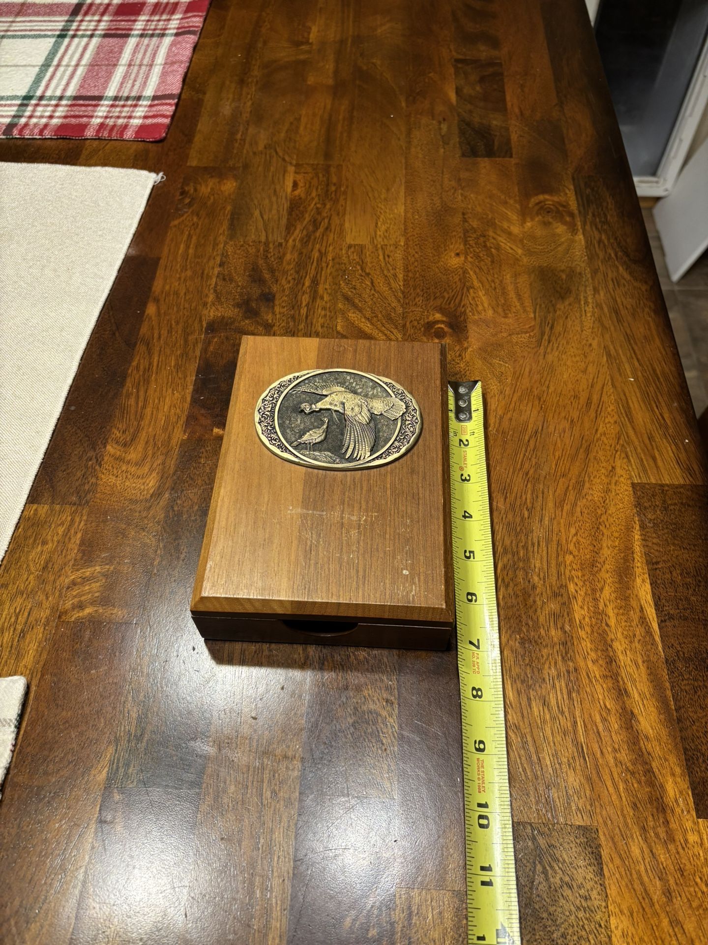 Vintage Wood Stationery Box