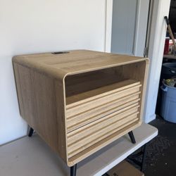 Charging Station Side Table Storage 