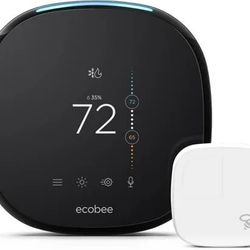 Ecobee 4 Smart Thermostat With Built-in Alexa, ROOM SENSOR NOT INCLUDED