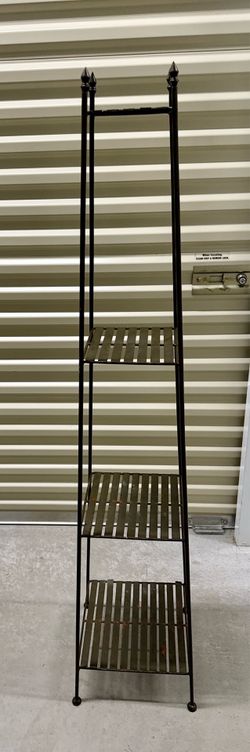 Tall Metal Shelf Bathroom Storage Rack 4 Tier Slim Space Saver