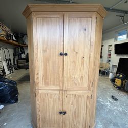Solid Wood Corner Cabinet 