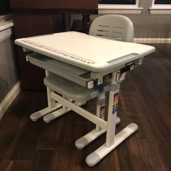 VIVO Basic Kids' Height Adjustable Desk and Chair