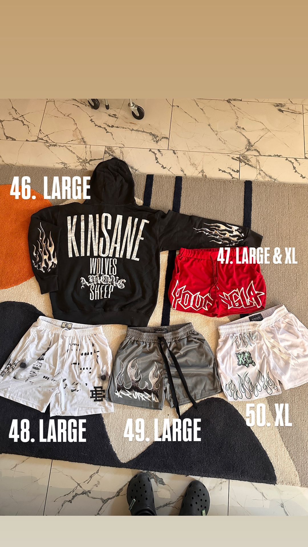 Youngla / Eric Emanuel/ Kinsane Gym Wear (ALL BRAND NEW)