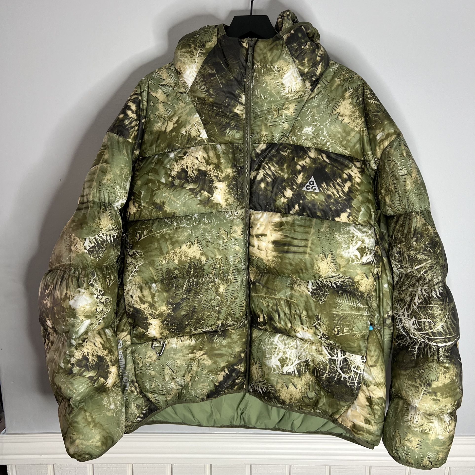 Nike ACG Therma-fit ADV Primaloft Puffer Jacket Mens XXL Green 