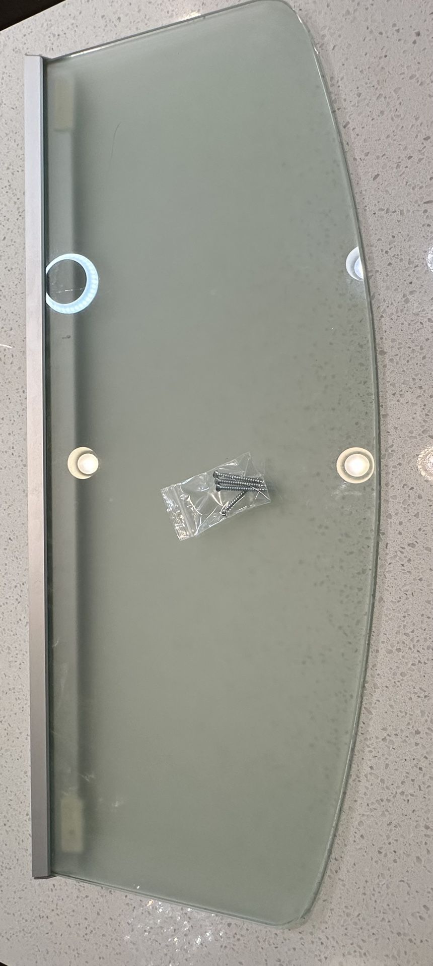Floating Glass Shelf 31.5in x 12inches