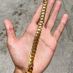 🧑🏼‍🏭🔱10mm 7.5” Miami Cuban Link 🔗 Gold Over Silver Get Your Everyday Wear Chain Order Your Today 🤝🌍