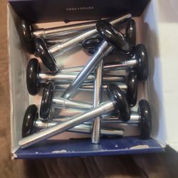 Black Nylon Garage Door Rollers - Wheels - Quiet Nylon -12 Qty