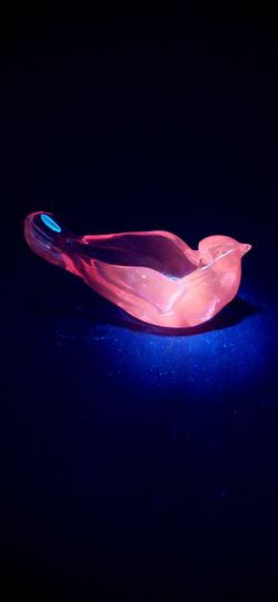 Lovely Vintage Fenton Pink Glass Dove Votive/ Trinket Dish (Selenium)