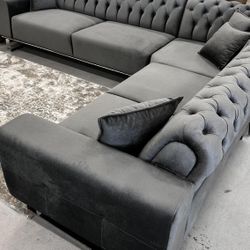 AP- Luxury Gray Sectional// Delivery - Financing 
