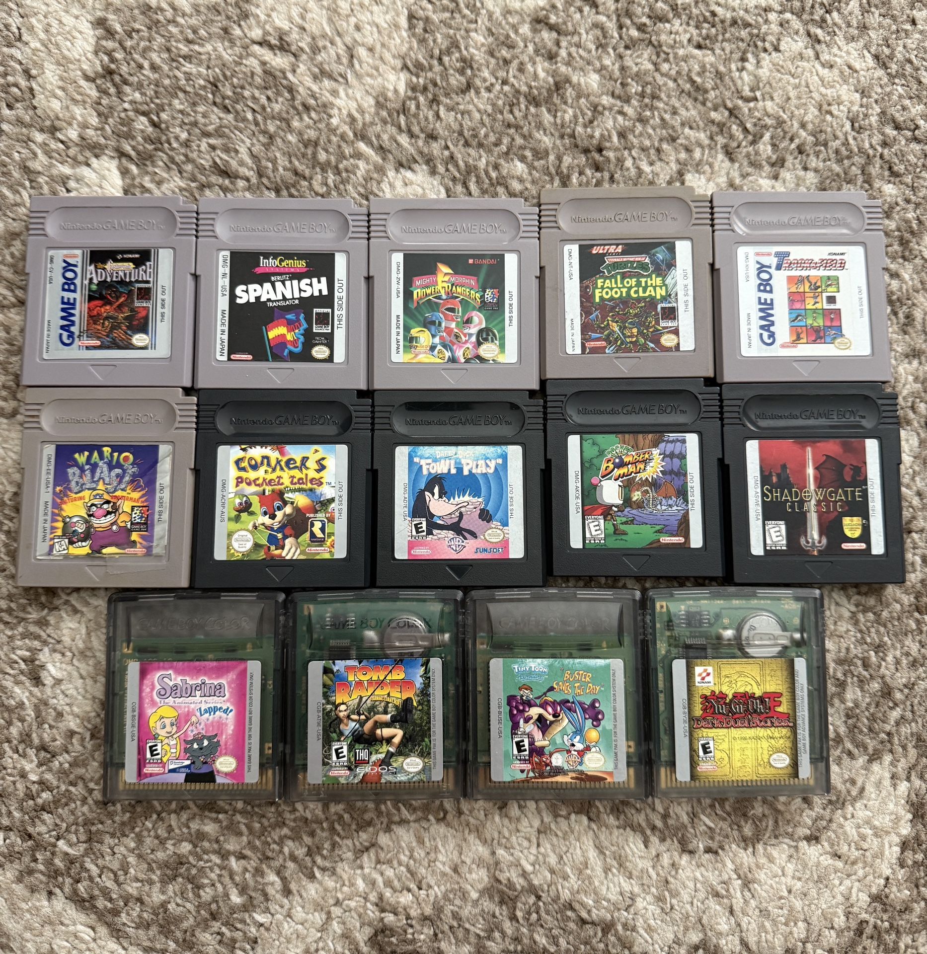 Nintendo Gameboy / Color Games 15 Each
