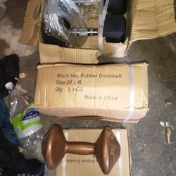 Brand New In Box Set Of Rubber Coated Weights