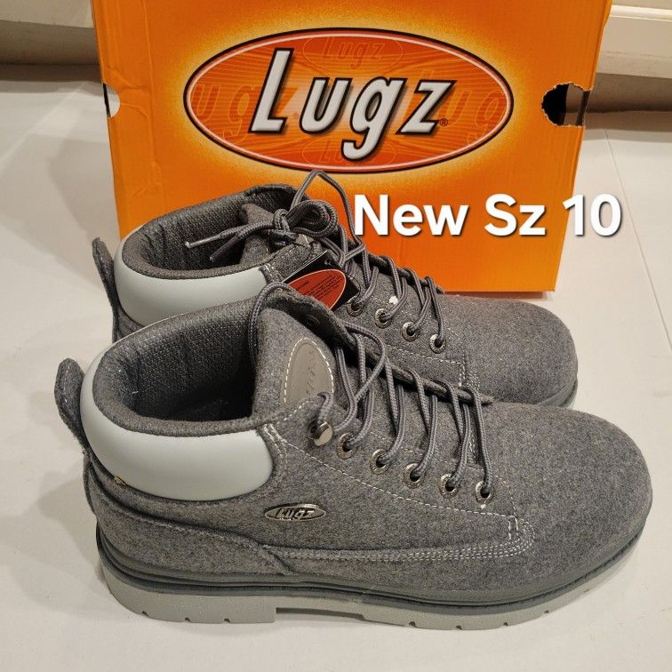 New Size 10 Mens Gray LUGZ fashion Boots