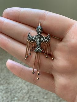 Phoenix 925 sterling silver single earring