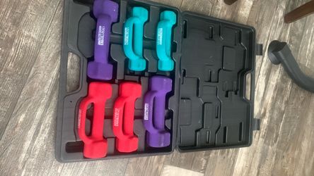 Sportworks Neoprene Dumbbell Set with Case