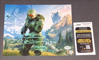 🔥 Steve Downes Signed Autographed 8x10 Halo Master Chief JSA COA 🔥