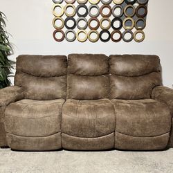 Suede Recliner Couch
